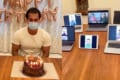 ろうそくの火の消し方に意表をつかれた(笑) ロックダウン中の誕生日会がシュールすぎる