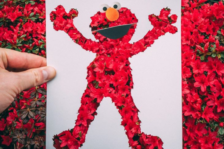 何気ない日常に切り抜いた紙をプラスして作ったコラージュ作品がユニークで面白い！