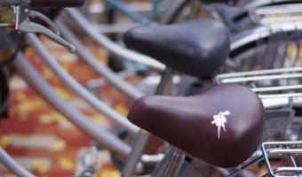 自転車盗難防止に効果アリ！鳥のうんちをモチーフとしたアイテムがナイスアイディア！