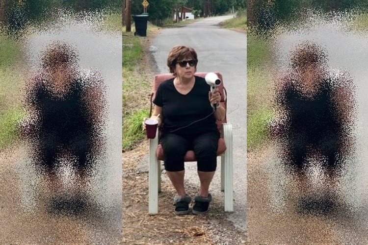 毎日ドライヤーを持って道路沿いに座る謎の女性の目的とは！？