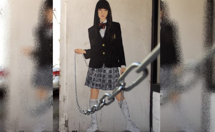 バンクシーにインスパイアされた新進気鋭のアーティストJPSの周囲と相互作用する作品がイイ！