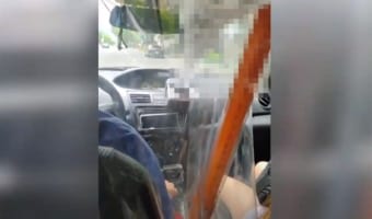 この創造性には驚かされた(笑) タクシー車内の画期的なコロナ対策が面白いぞ!