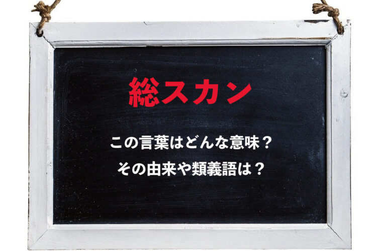 【それマジ？】「総スカン」の由来は関西弁にある？！なんて言葉から来たのか解説！！