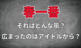 「春一番」に込められた意味とは？実は一定の強い風が来なかったら春一番は無いんです！