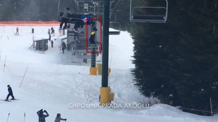 絶体絶命の救出劇。スキー場リフトから転落危機の少年を救った方法が凄い！