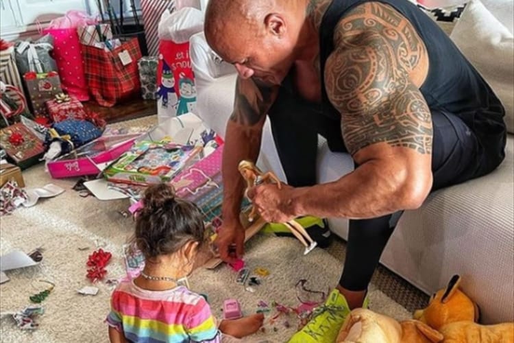 ロック様ことドウェイン・ジョンソンのクリスマスが可愛すぎた！