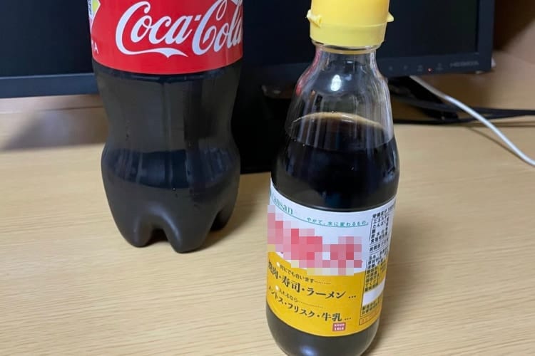 むせそうで怖い(笑) コーラ飲みすぎ防止のために作ったあの調味料風の詰め替えボトルが効果絶大！