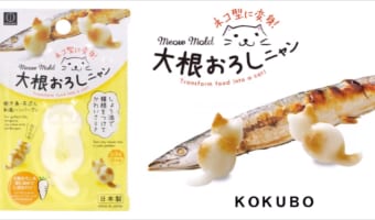 あのかわいくて映えるネコ型大根おろしのが簡単に作れちゃう!「大根おろしニャン」が発売!