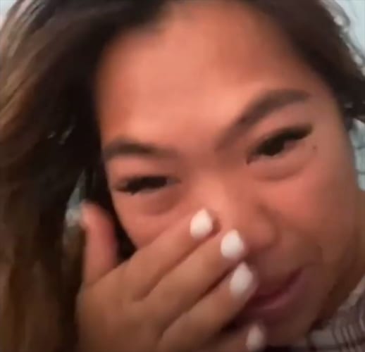 コロナ陽性で辛い隔離生活が続く中、彼氏の愛情あふれるサプライズに思わず号泣