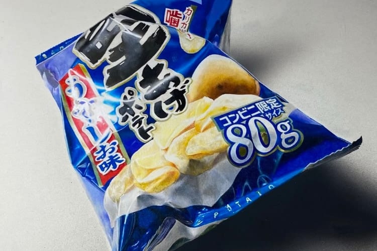信じられない！これ絵なの！？本物そっくりな堅あげポテトの色鉛筆画に騙される人が続出