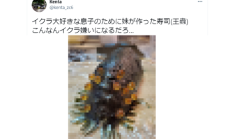 クオリティハンパない!イクラ大好きな甥のために叔母さんが作った寿司が衝撃すぎる