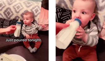 赤ちゃんはお客様！セレブにミルクをチョイスするベイビーが面白い