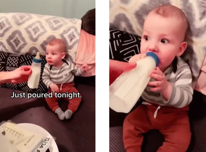 赤ちゃんはお客様！セレブにミルクをチョイスするベイビーが面白い