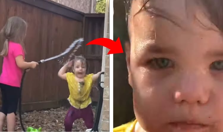 お姉ちゃんにいじめられた結果...悪人顔で復讐する妹ちゃんがカワイイ！