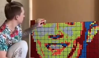 C・ロナに、シンプソンズも！ルービックキューブでアート作品を作り出すアーティストが凄い！