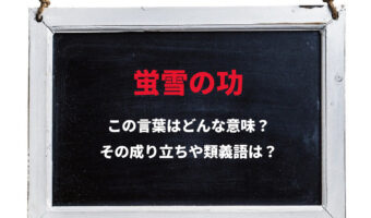 「蛍雪の功」とはどんな意味？それは貧しい二人の涙ぐましい努力から生まれた言葉