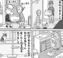心強いお供！老夫婦と暮らすニャンコの日常漫画がホッコリする♪