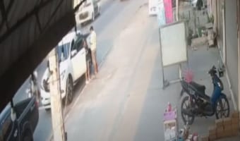 【予想不可能】車から降りてきた男女。この数秒後・・・、トンデモナイまさかな悲劇に見舞われました！！【海外・動画】