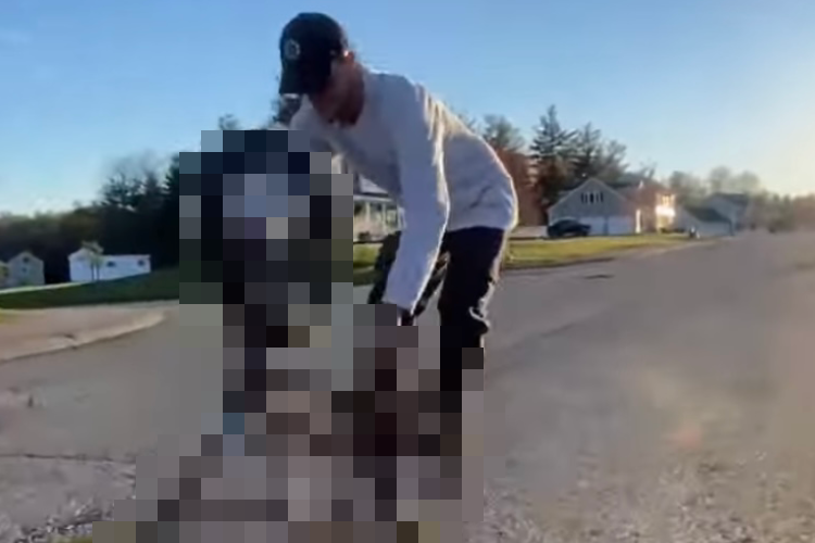 自転車に乗って現れたと思ったら、上下逆！？あり得ない乗り方をする男性にビックリ