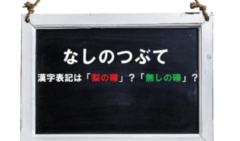 【なしのつぶて】「梨の礫」?それとも「無しの礫」?どういった経緯のある言葉?