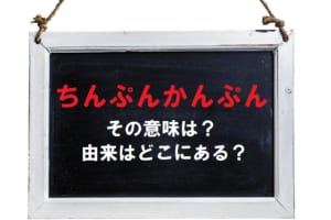 よくわからないことを意味する「ちんぷんかんぷん」、その語源もよく分からない・・・
