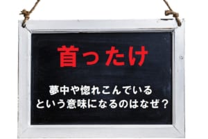 「首ったけ」がなぜ夢中や惚れているという意味になるの？その由来は？
