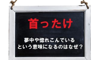「首ったけ」がなぜ夢中や惚れているという意味になるの?その由来は?