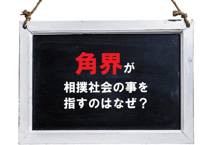 相撲社会の事を「角界」ともいうのはなぜ？その理由は相撲の別表記から！