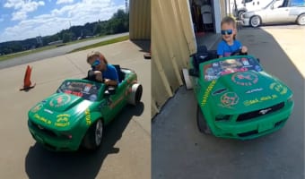 カッコイイ～～！！4歳の子が超絶ドライビングテクニックを魅せてくれました