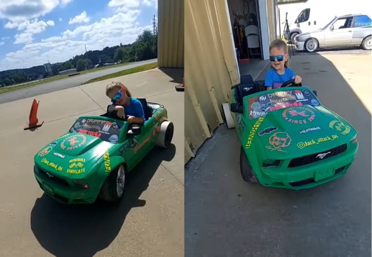 カッコイイ～～！！4歳の子が超絶ドライビングテクニックを魅せてくれました