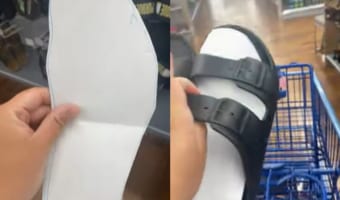 これはナイスアイディア!カレシさんの代わりにサンダルの交換をしに来た女性が目から鱗な発想を披露してくれました