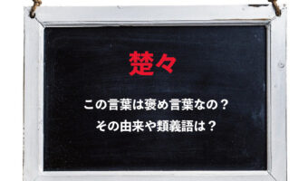 「楚々」とはどんな人を指す言葉?言われたら褒められてるけなされてる?