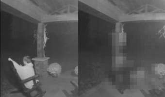 ロッキングチェアあるある？椅子に腰かけてユラユラ揺れながら電話をしていたら、つい揺らしすぎてしまったみたいで・・・