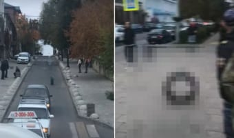 ケガ人が出なくてよかった・・・。交通量もある坂の上からタイヤがコロコロ転がってきました!!