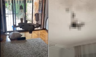 なんてスゴい操縦テクニックなんだ!なんとドローンを使用して電球をソケットに装着させました!!