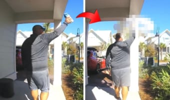 お隣さんに砂糖を貸してあげようとした親切な男性。ところが、届けに行く途中で笑える悲劇が起きました！