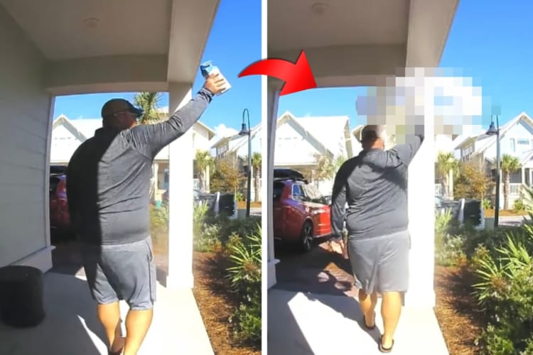 お隣さんに砂糖を貸してあげようとした親切な男性。ところが、届けに行く途中で笑える悲劇が起きました！