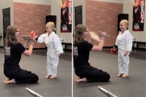 空手を習い始めた6歳の少女。挑戦した木の板割りの結果に自分でもビックリ！！