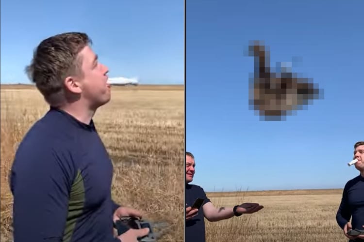 ハンティング用の最新ジョークアイテム、それはなんとアヒル型のドローンでした！！【ちゃんと飛んでいます】