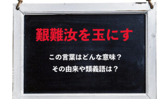 「艱難汝を玉にす」とはどんな意味の言葉?その由来は外国語のことわざにある?!