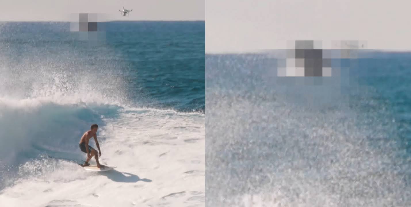 ハワイの海で波に乗る見事な腕前を披露したサーファー。その技を祝すように後ろではスゴい光景が!!