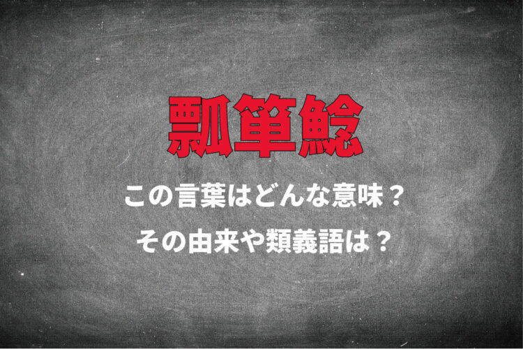 「瓢箪鯰」とはどんな状態をあらわす言葉？その意味や由来に類義語とは？