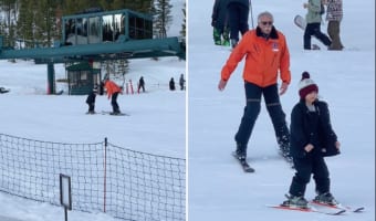 はじめてスキーに挑戦した男の子。レッスン中に『ある動作』をすっかり忘れてしまった結果・・・、大変な目に遭ってしまいました!!