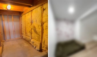 階段下のデッドスペースがDIYで大変身!愛犬のためのステキな寝室に生まれ変わりました!!【驚愕のビフォーアフター】