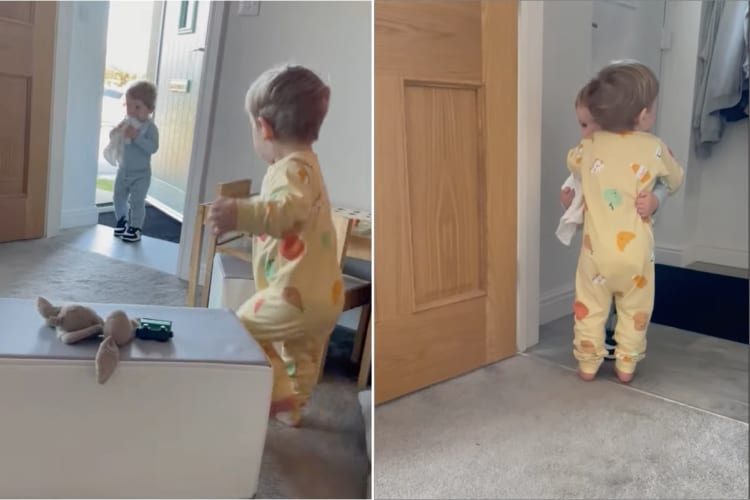 10日ぶりにいとこに会えた赤ちゃん。嬉しさのあまり『ハグの嵐』が巻き起こりました！その甘くて尊い光景にママたち感激！！