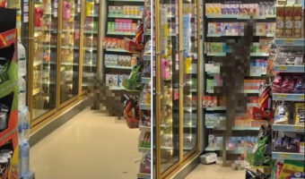 【恐怖映像】まさかの『巨大な生物』がスーパーを襲撃しにやってきた!?この巨大生物は暴れ回り、食料棚を我が物顔で占拠しました