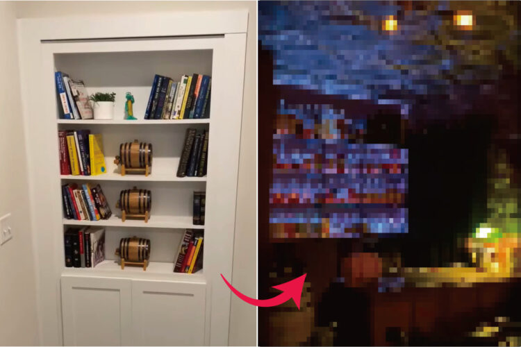 ダミーブックに隠された生体認証キーを突破すると・・・！そこには最高に素敵な、大人の隠れ家がありました！！【アメリカ・動画】