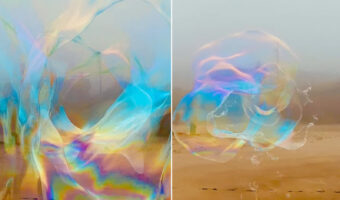 こんな景色見たことがない!万華鏡を覗いているように見えますが・・、これ世界記録の巨大シャボン玉の内側の映像なんです!!【アメリカ・動画】