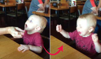 生まれて初めてソーダを口にした赤ちゃん。一口飲ませてもらうと・・、トンデモなく最高なリアクションを見せてくれました!!【アメリカ・動画】