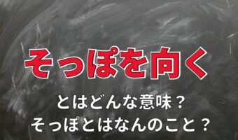 「そっぽを向く」の意味やあらわす感情は?その語源や類義語は?